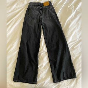 H&M Divided Wide High Rise Jeans Black
